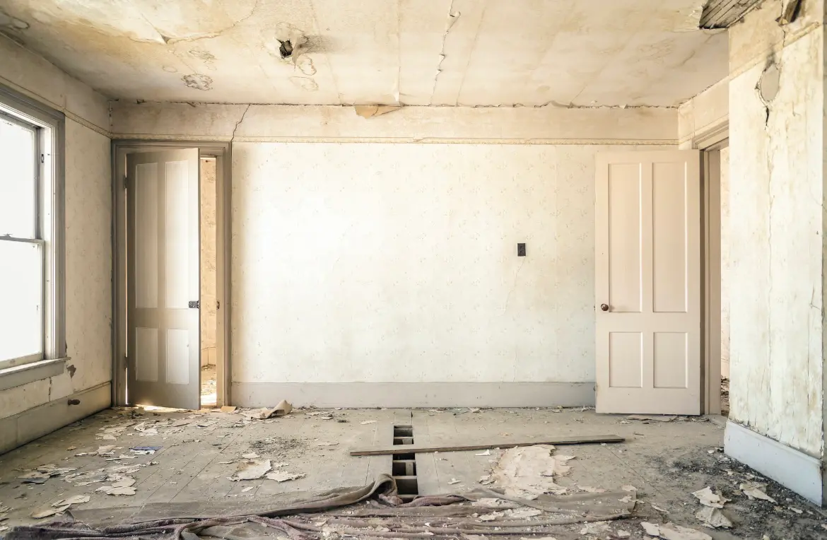 Waste disposal crew managing a cleanout project in San Diego Country Estates